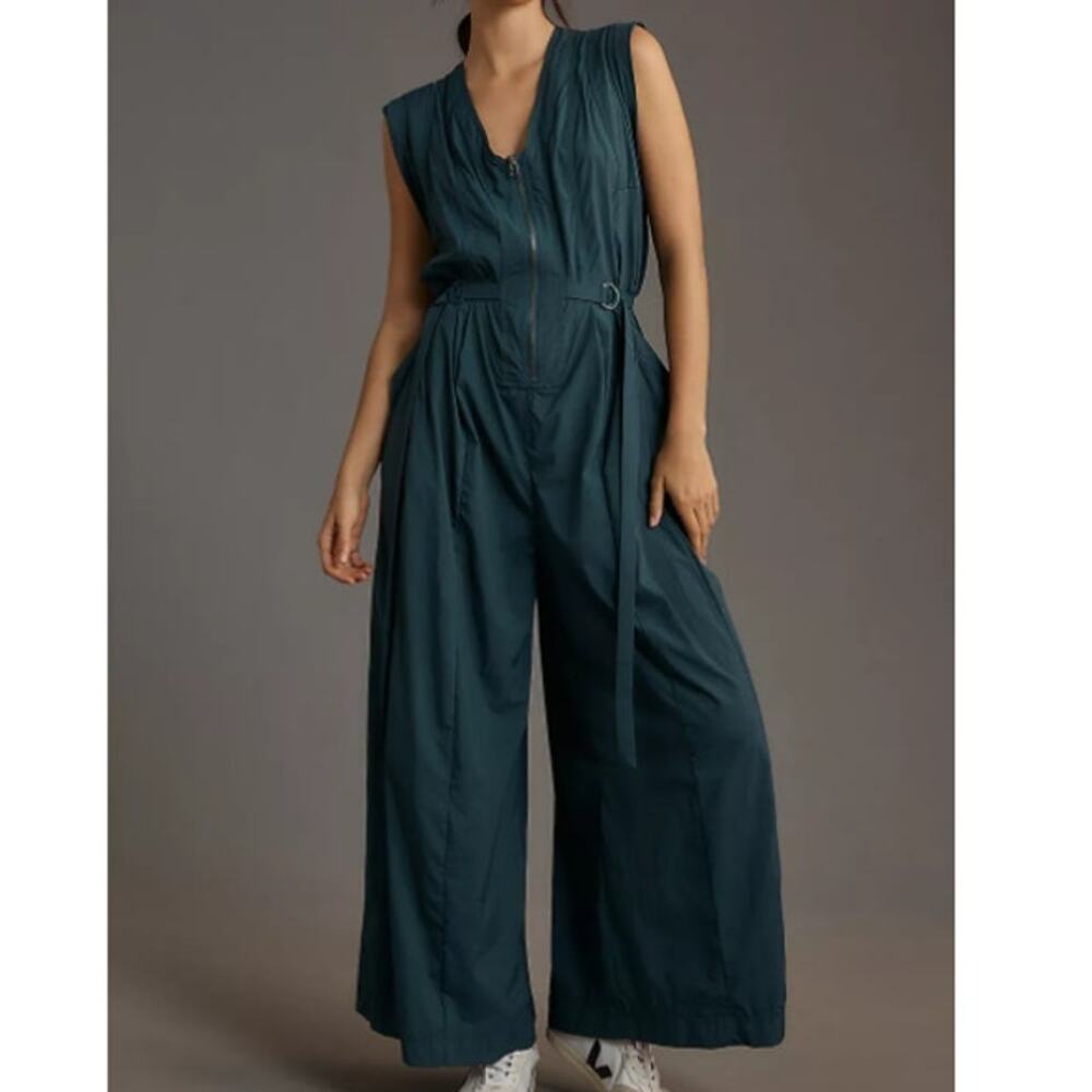 Anthropologie Daily Practice Womens Descent Sleeveless Jumpsuit Size XL Travel